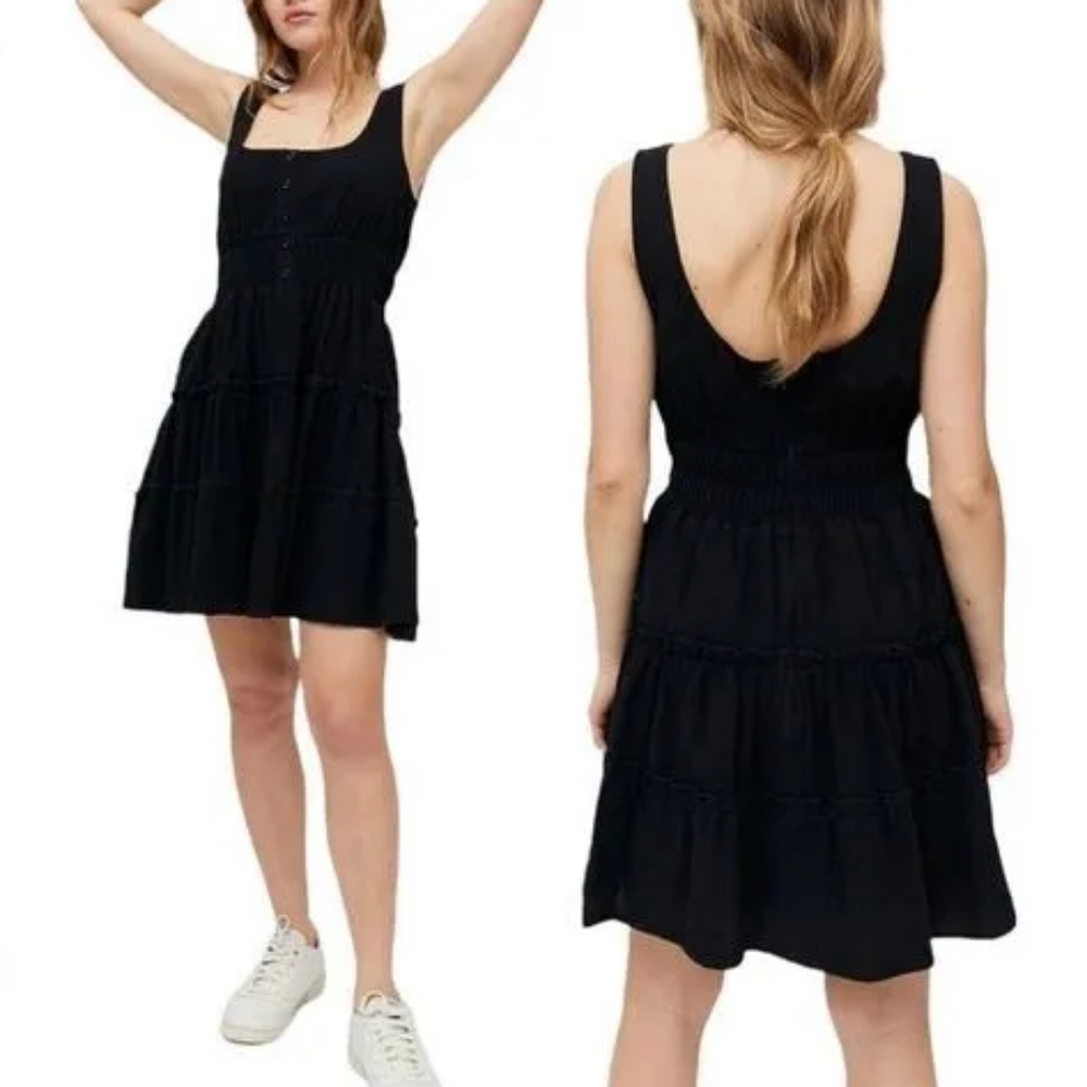 Urban Outfitters Hailey Tiered Mini Dress